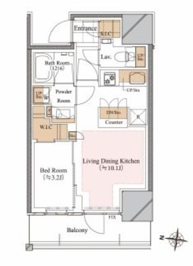 ブランシエスタ白山　502号室　間取り