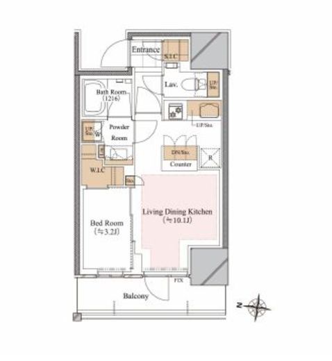 ブランシエスタ白山　602号室　間取り