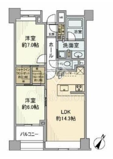パークホームズ本郷ザレジデンス　203号室　間取り