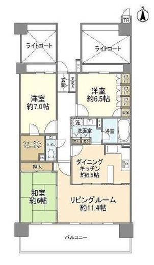 クリオレジダンス東京　518号室　間取り