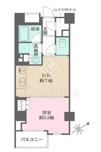 パークハウス駒込桜郷　305号室　間取り