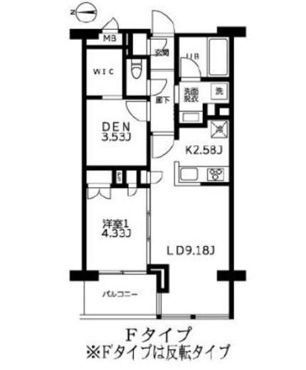 カーザビアンカ　210号室　間取り