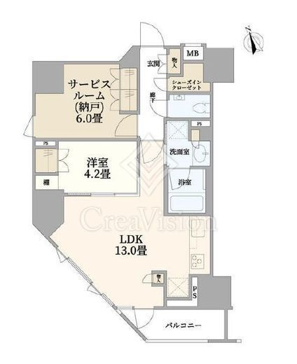 クレヴィア池袋ウエスト　501号室　間取り