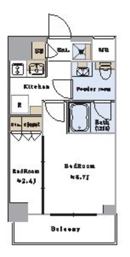 ブリリアイスト文京茗荷谷　203号室　間取り