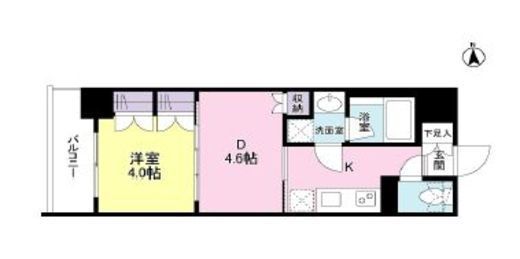 リバーレ池袋　1002号室　間取り