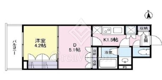 リバーレ池袋　1103号室　間取り