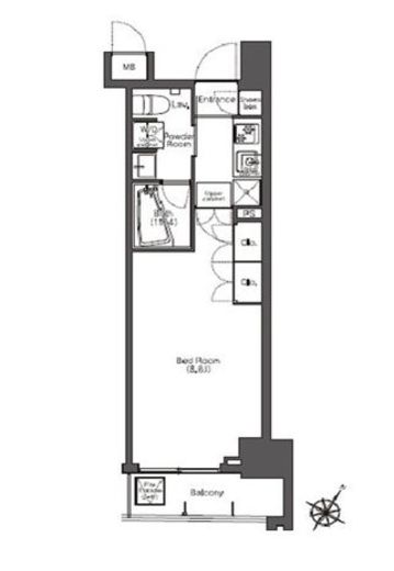 コンフォリア滝野川　307号室　間取り