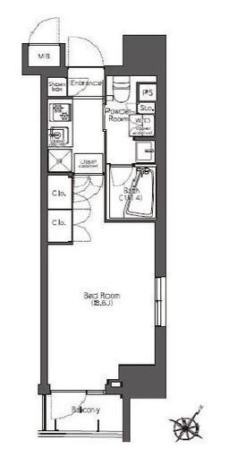 コンフォリア滝野川　305号室　間取り