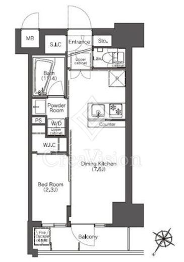 コンフォリア滝野川　101号室　間取り