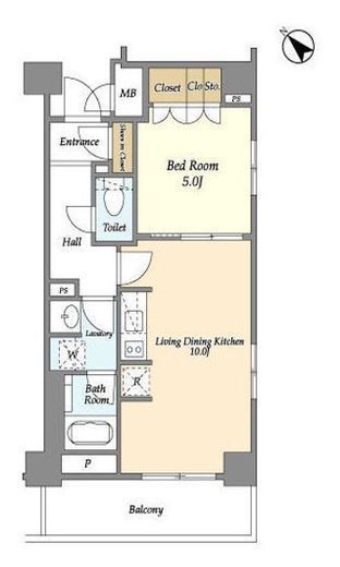 ウィルテラス滝野川　405号室　間取り