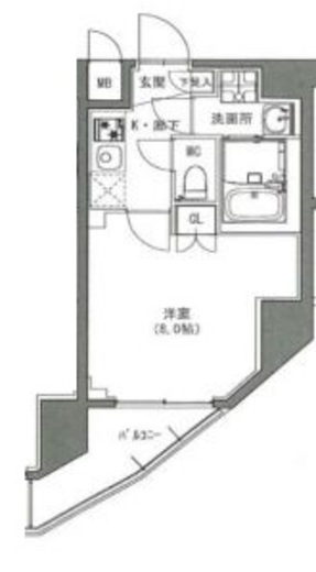 S-RESIDENCE 雑司が谷 (エスレジデンス雑司が谷)　405号室　間取り