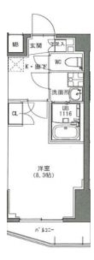 S-RESIDENCE 雑司が谷 (エスレジデンス雑司が谷)　702号室　間取り