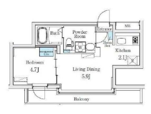 Fika池袋　504号室　間取り