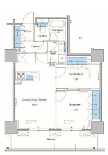ルフォンプログレ滝野川　308号室　間取り