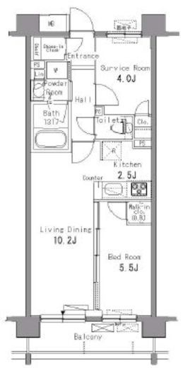 パークアクシス滝野川　205号室　間取り