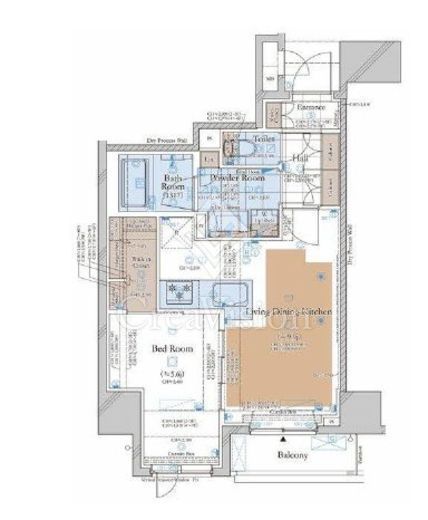コンシェリア目白台ヒルサイドスクエア　502号室　間取り