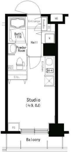 パークアクシス板橋本町　205号室　間取り