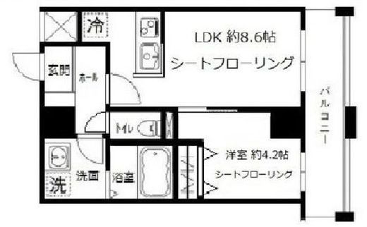 プランドール　704号室　間取り
