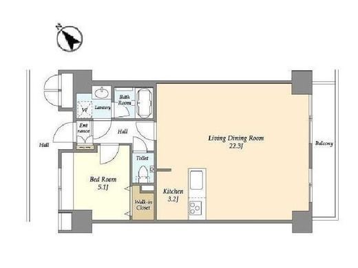 アウルコート南池袋　401号室　間取り