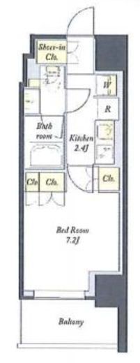 プライムメゾン板橋　1206号室　間取り