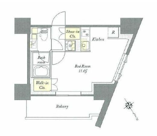 プライムメゾン板橋　201号室　間取り