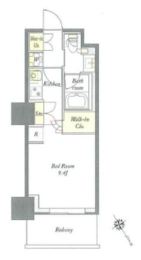 プライムメゾン板橋　203号室　間取り