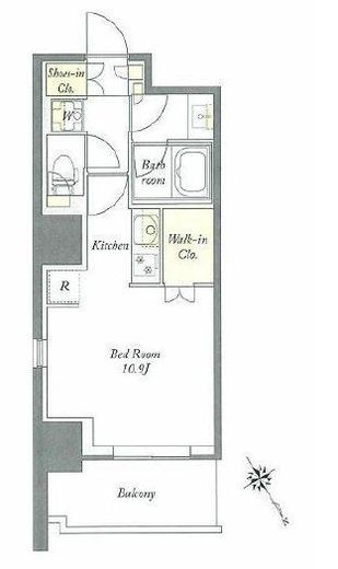 プライムメゾン板橋　305号室　間取り