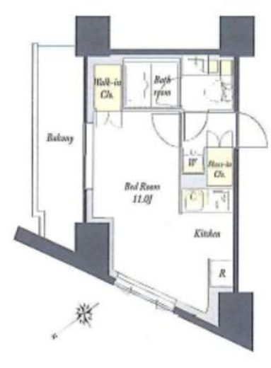 プライムメゾン板橋　501号室　間取り