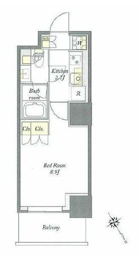 プライムメゾン板橋　702号室　間取り