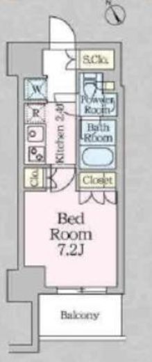 プライムメゾン板橋　709号室　間取り