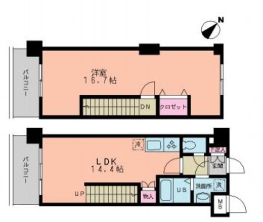 ルーチェ茗荷谷　507号室　間取り