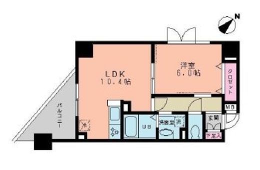ルーチェ茗荷谷　601号室　間取り