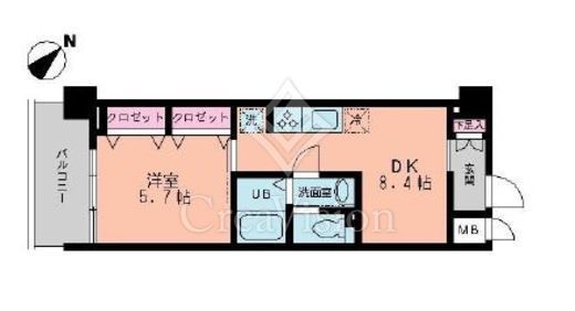 ルーチェ茗荷谷　304号室　間取り