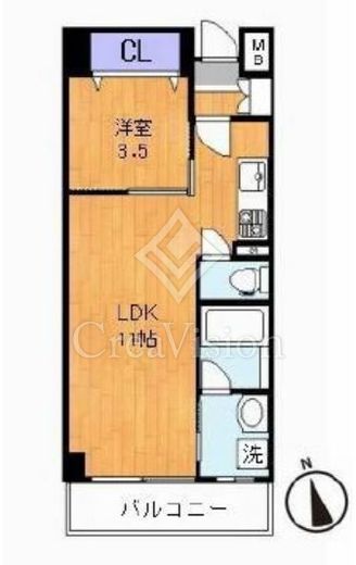 アリーサコート　202号室　間取り