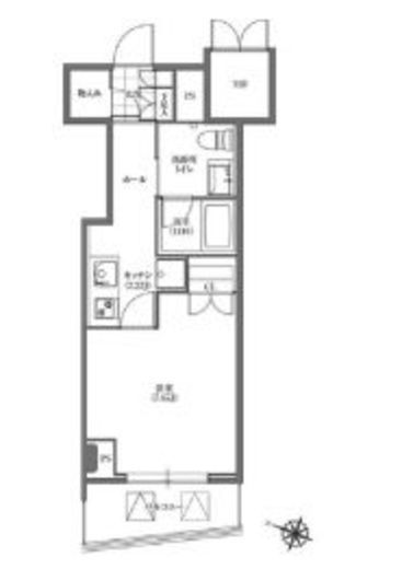 ヒューリック板橋　812号室　間取り