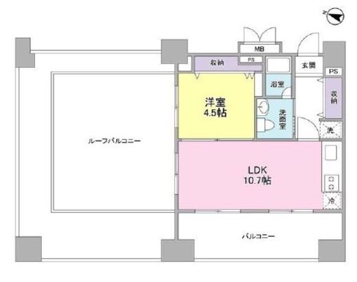 ロネスタR文京護国寺　1102号室　間取り