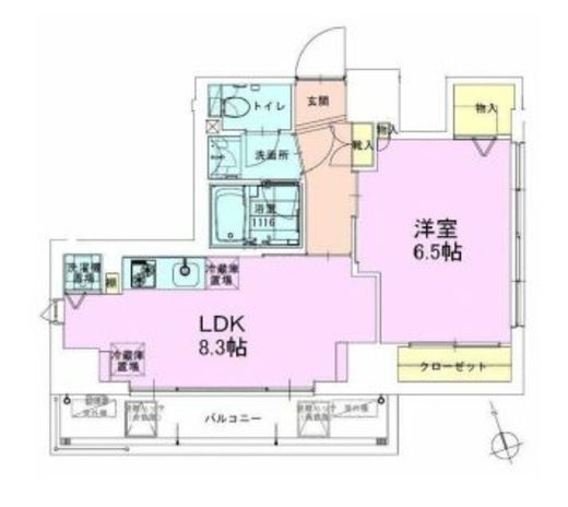 駒込レジデンス壱番館　505号室　間取り