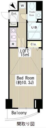 エスペラル池袋　1001号室　間取り