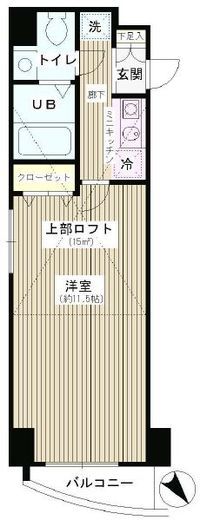 エスペラル池袋　1003号室　間取り