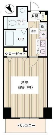 エスペラル池袋　202号室　間取り
