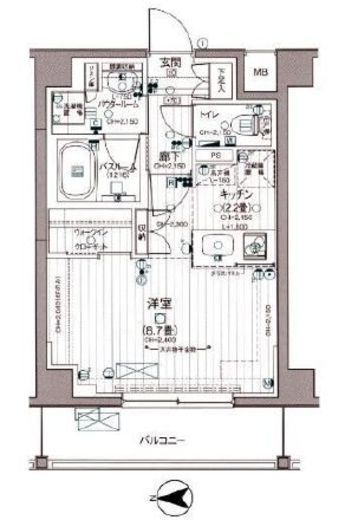 デュオステージ本郷　305号室　間取り