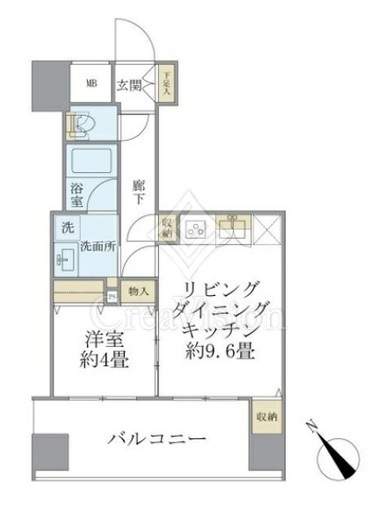 エミリブ東長崎　606号室　間取り