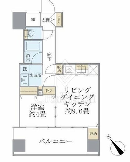 エミリブ東長崎　706号室　間取り