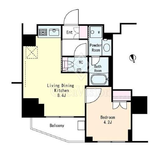 フレンシア文京関口　906号室　間取り