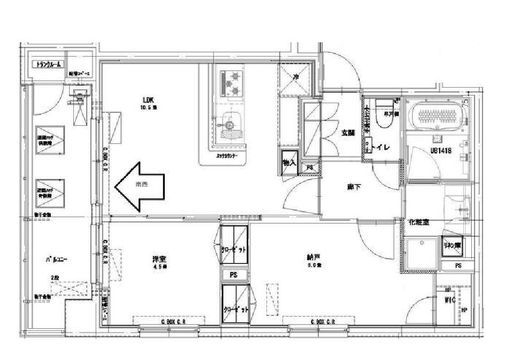 クラッシーコート北大塚　402号室　間取り