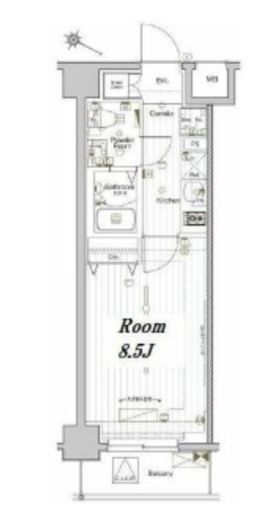 メイクスデザイン池袋イースト　504号室　間取り
