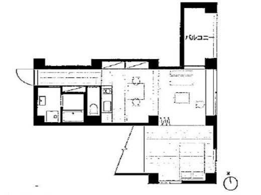 三組坂flat　3FC号室　間取り