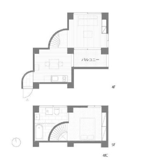 三組坂flat　4FC号室　間取り