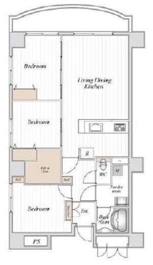 コロネード春日　405号室　間取り