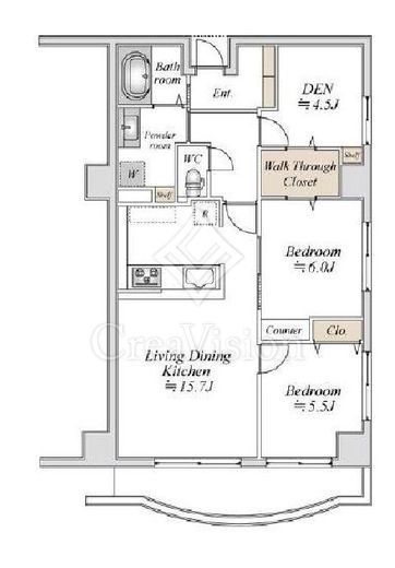 コロネード春日　905号室　間取り